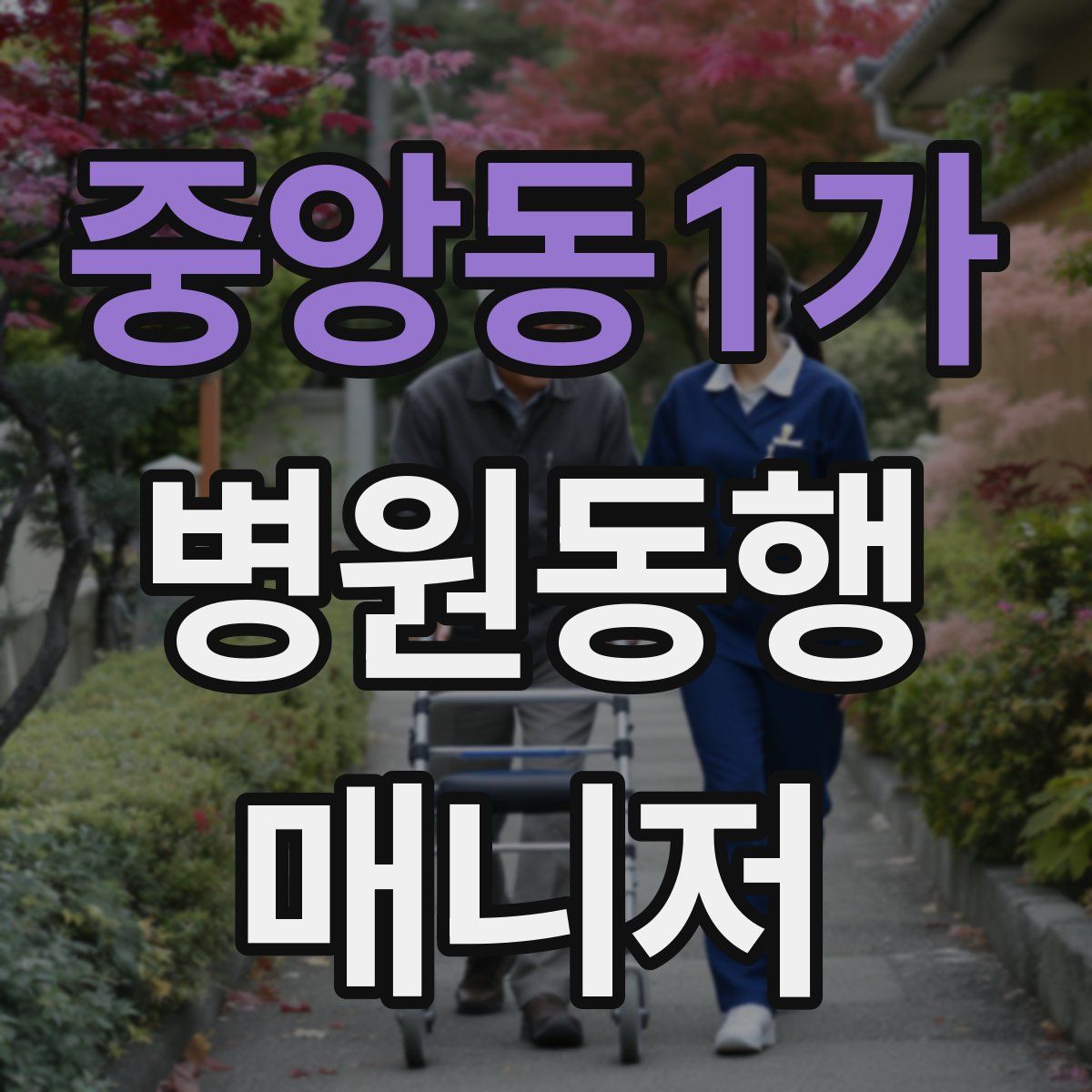 중앙동1가 병원동행매니저 자격증