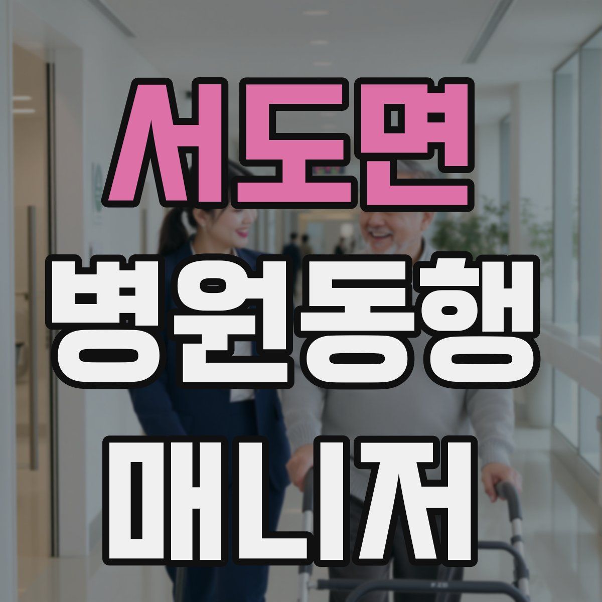서도면 병원동행매니저 자격증