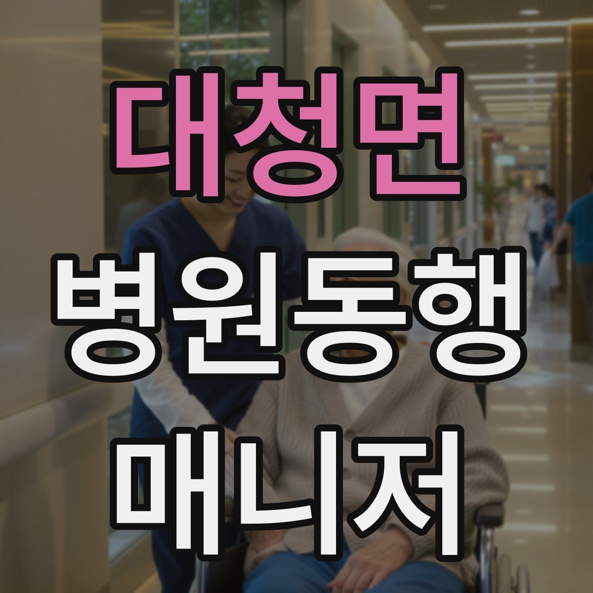 대청면 병원동행매니저 자격증