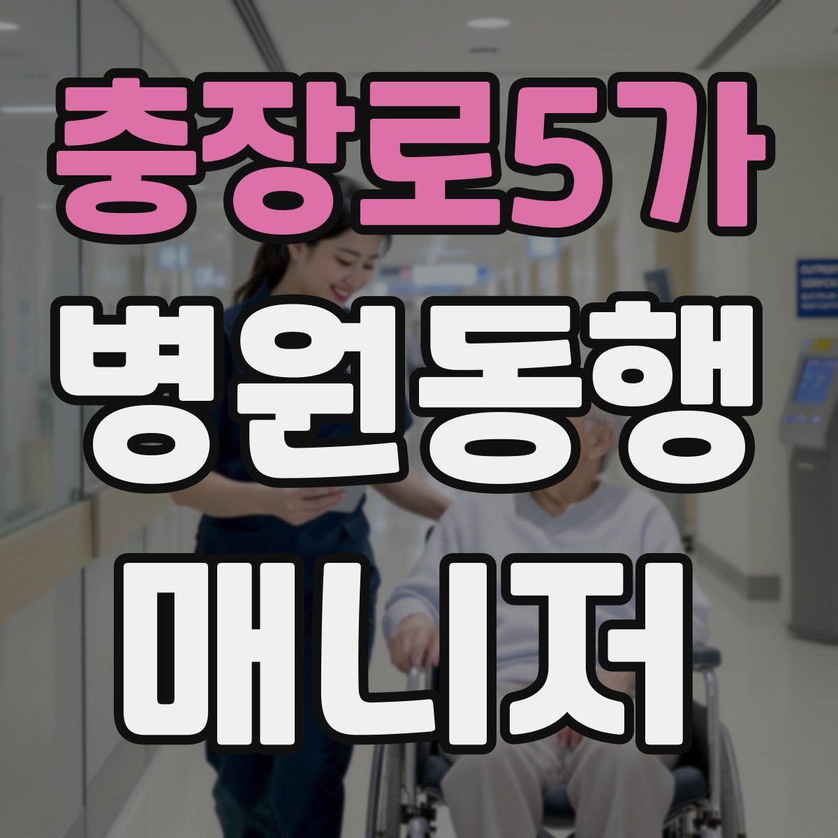 충장로5가 병원동행매니저 자격증