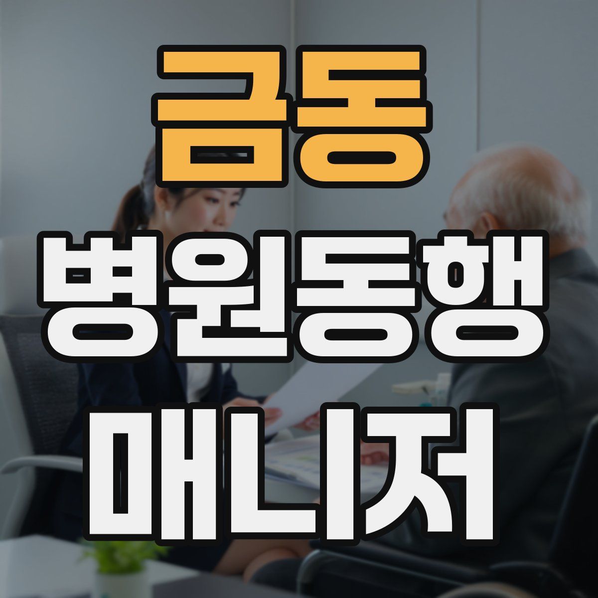 금동 병원동행매니저 자격증