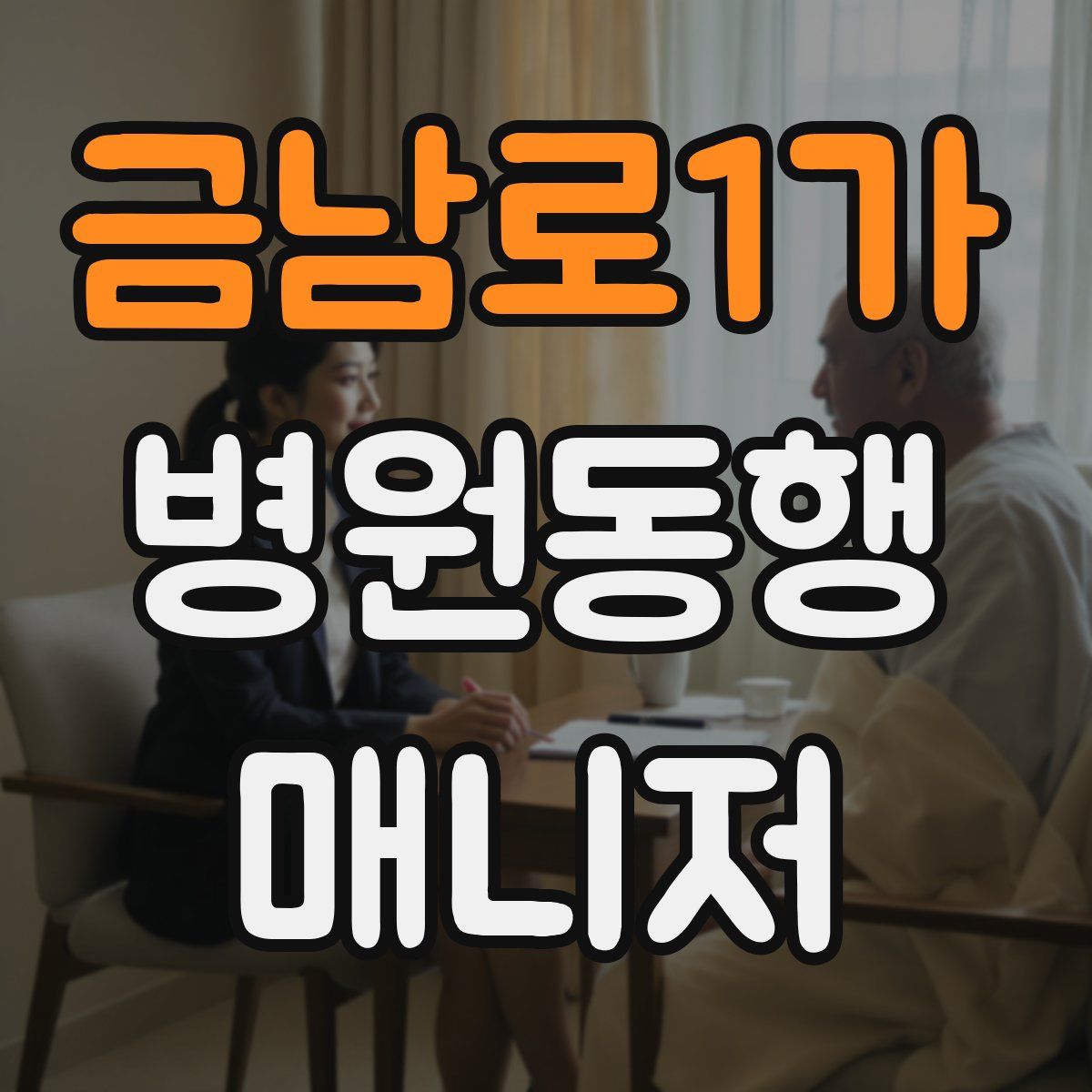 금남로1가 병원동행매니저 자격증