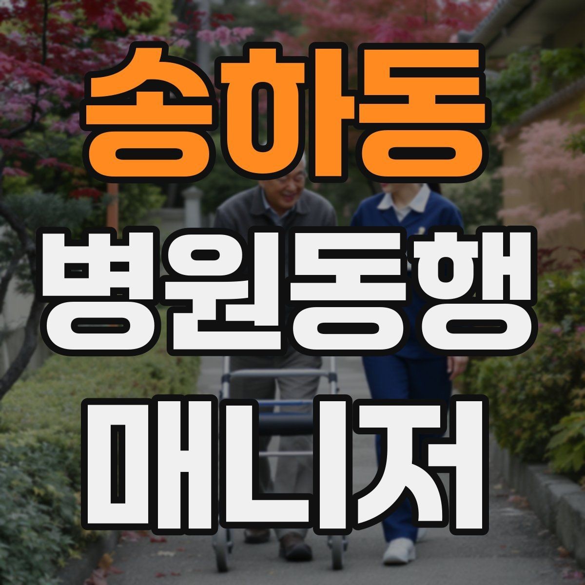 송하동 병원동행매니저 자격증 낙상 위험 줄이는 동행 자세
