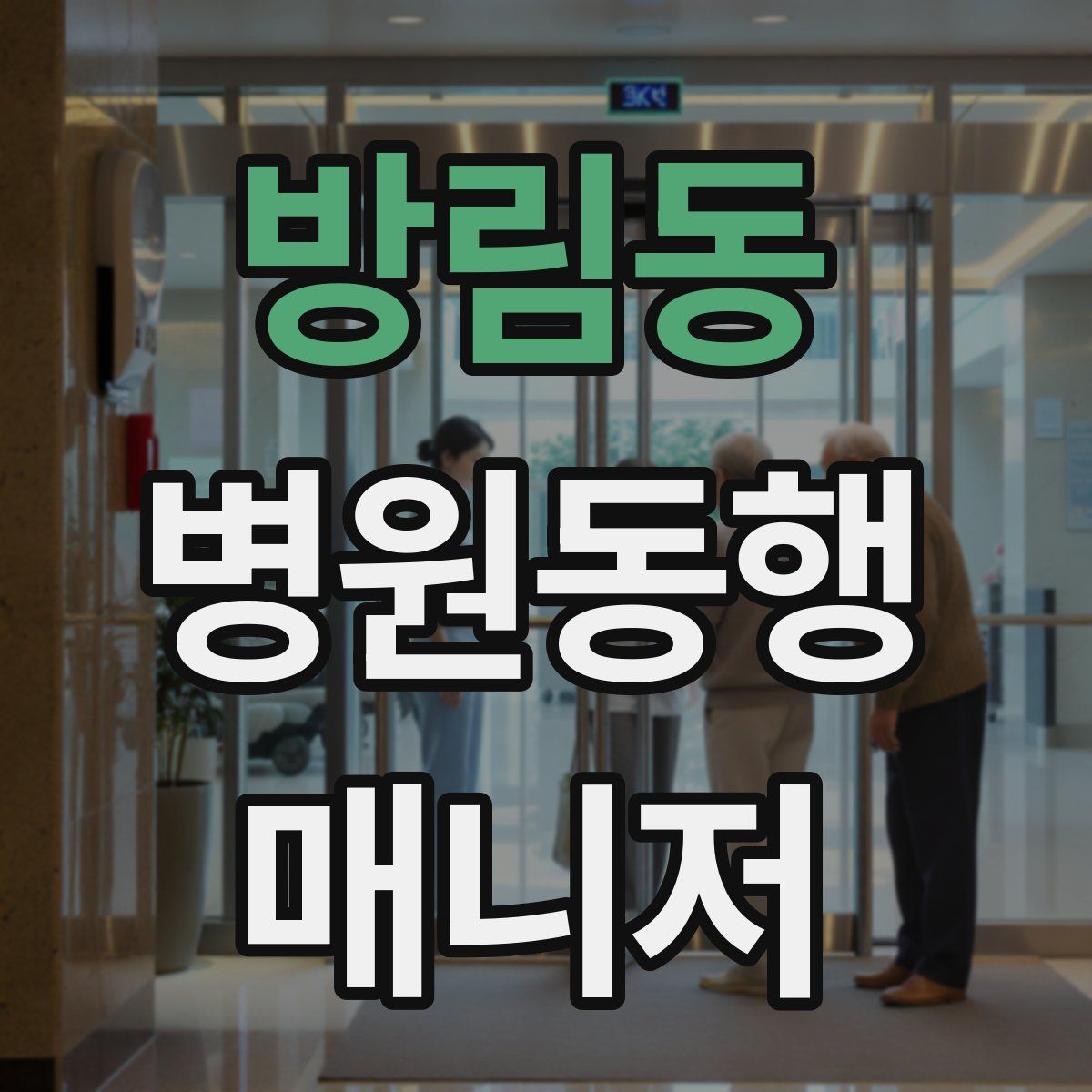 방림동 병원동행매니저 자격증