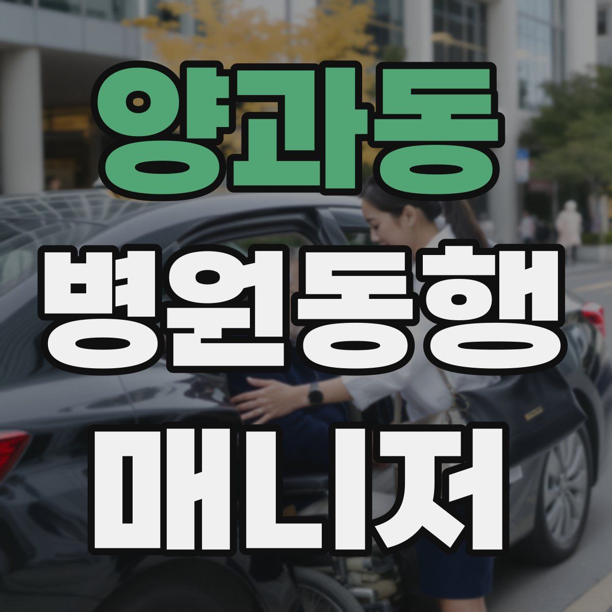 양과동 병원동행매니저 자격증