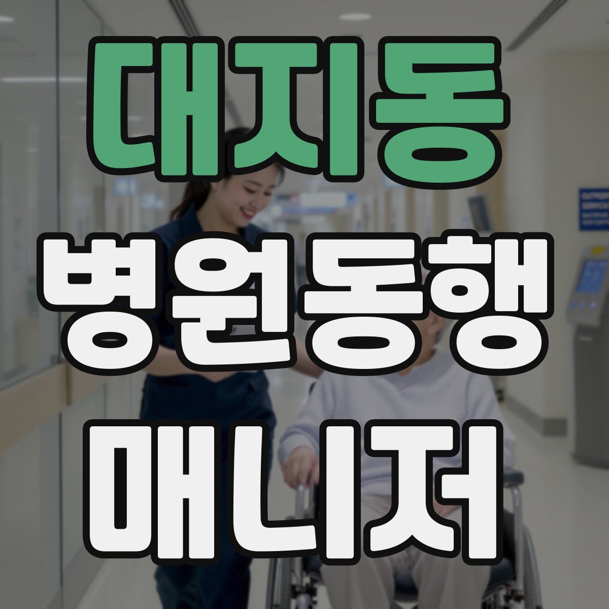 대지동 병원동행매니저 자격증