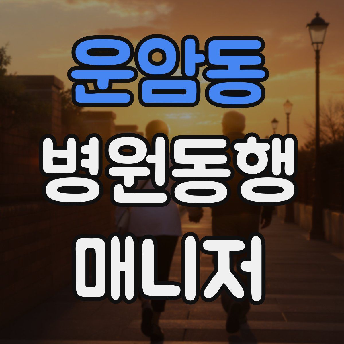 운암동 병원동행매니저 자격증
