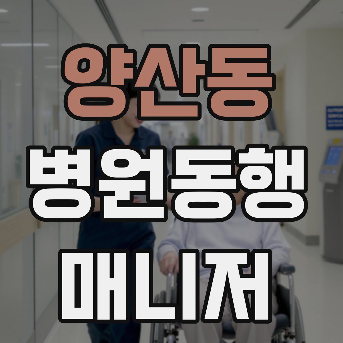 양산동 병원동행매니저 자격증