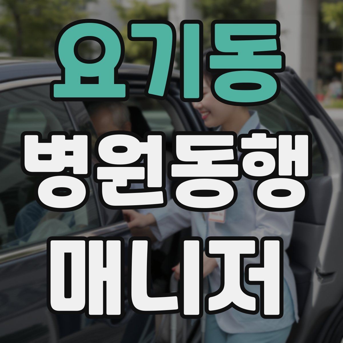 요기동 병원동행매니저 자격증 이동 수단을 미리 정해야 하는 이유