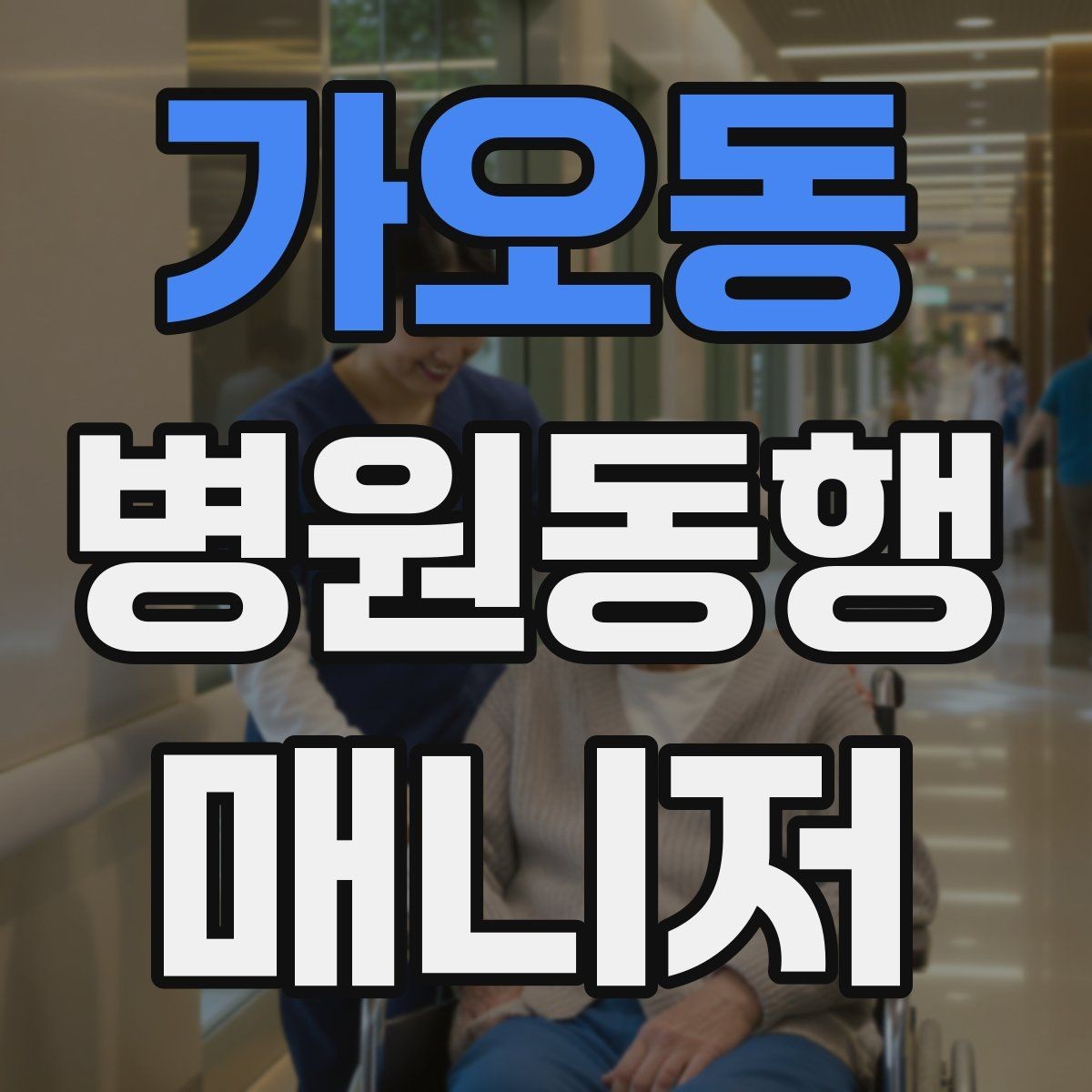 가오동 병원동행매니저 자격증 의료행위와 동행업무 경계를 지키는 이유