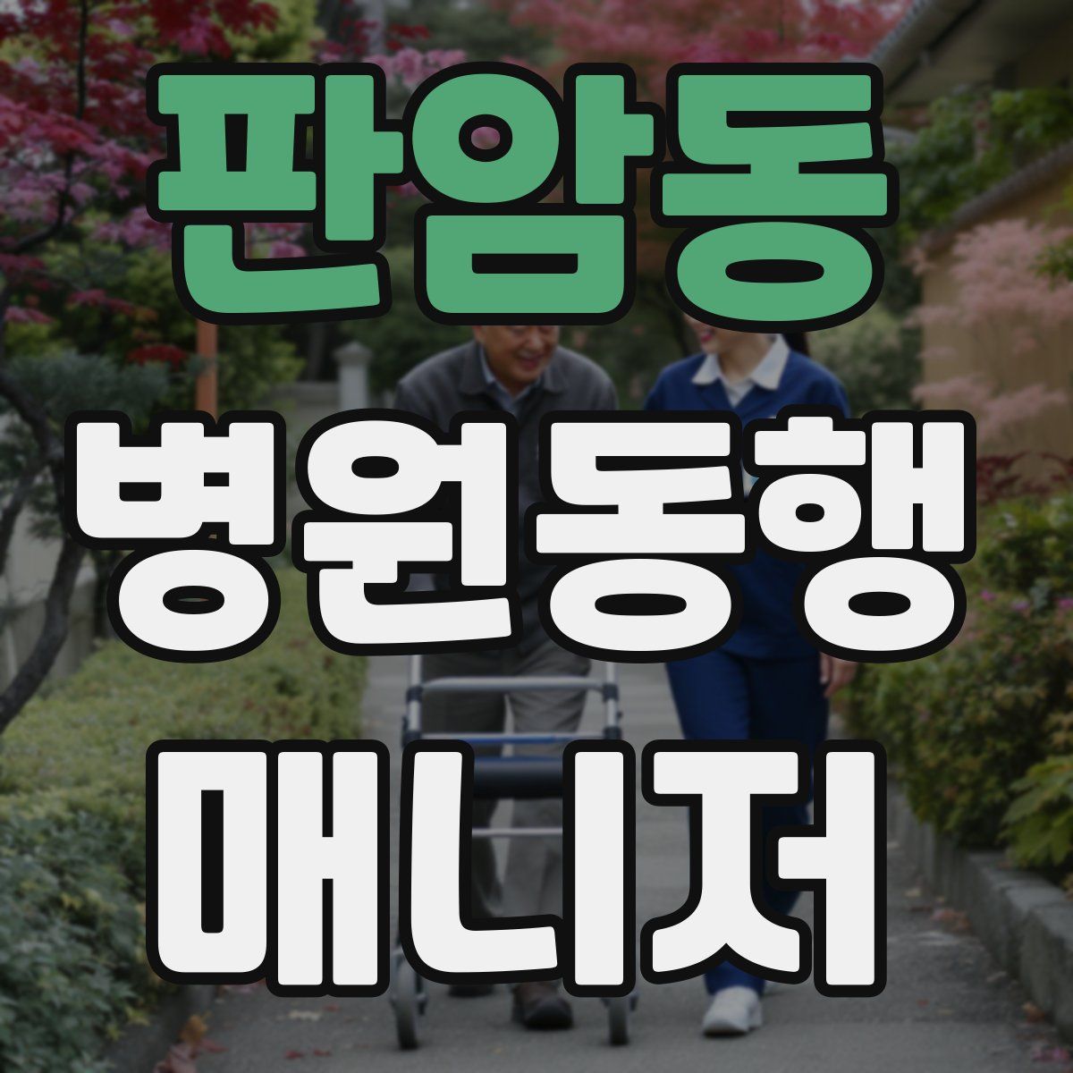 판암동 병원동행매니저 자격증