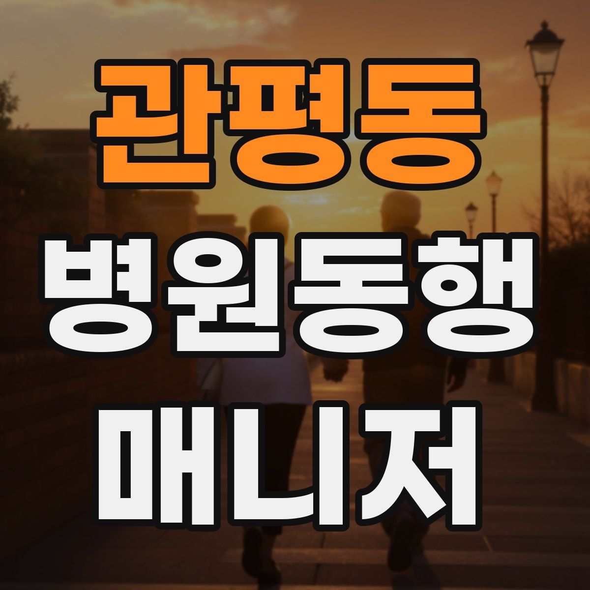 관평동 병원동행매니저 자격증