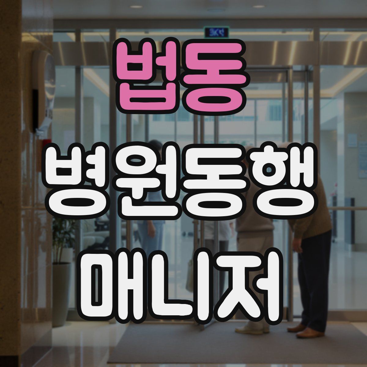 법동 병원동행매니저 자격증