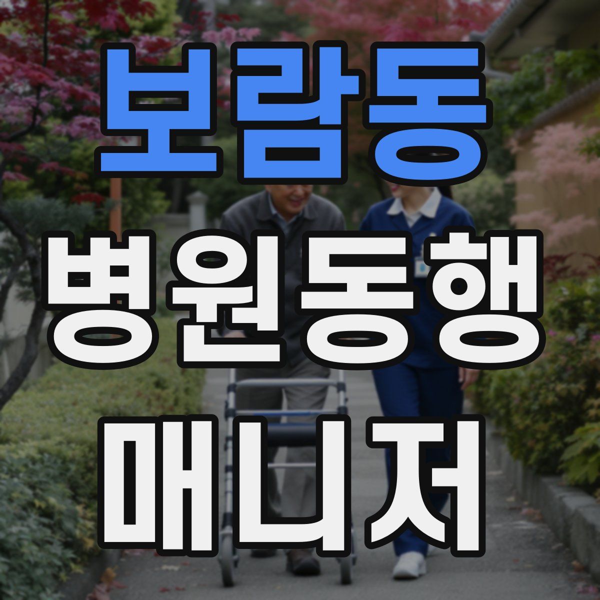 보람동 병원동행매니저 자격증