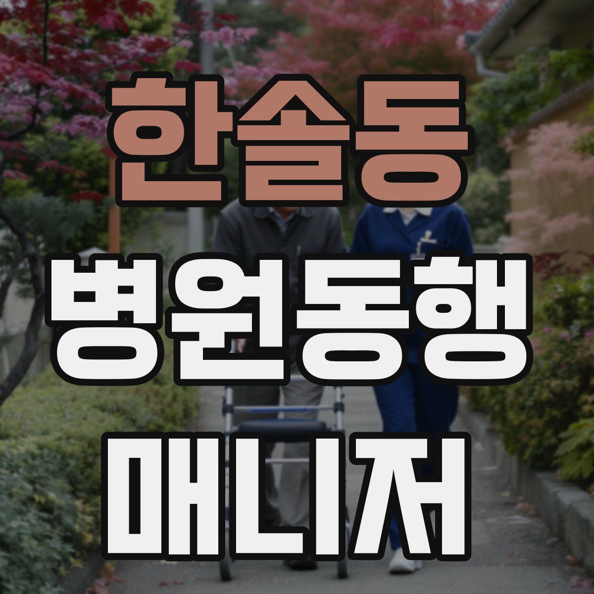 한솔동 병원동행매니저 자격증