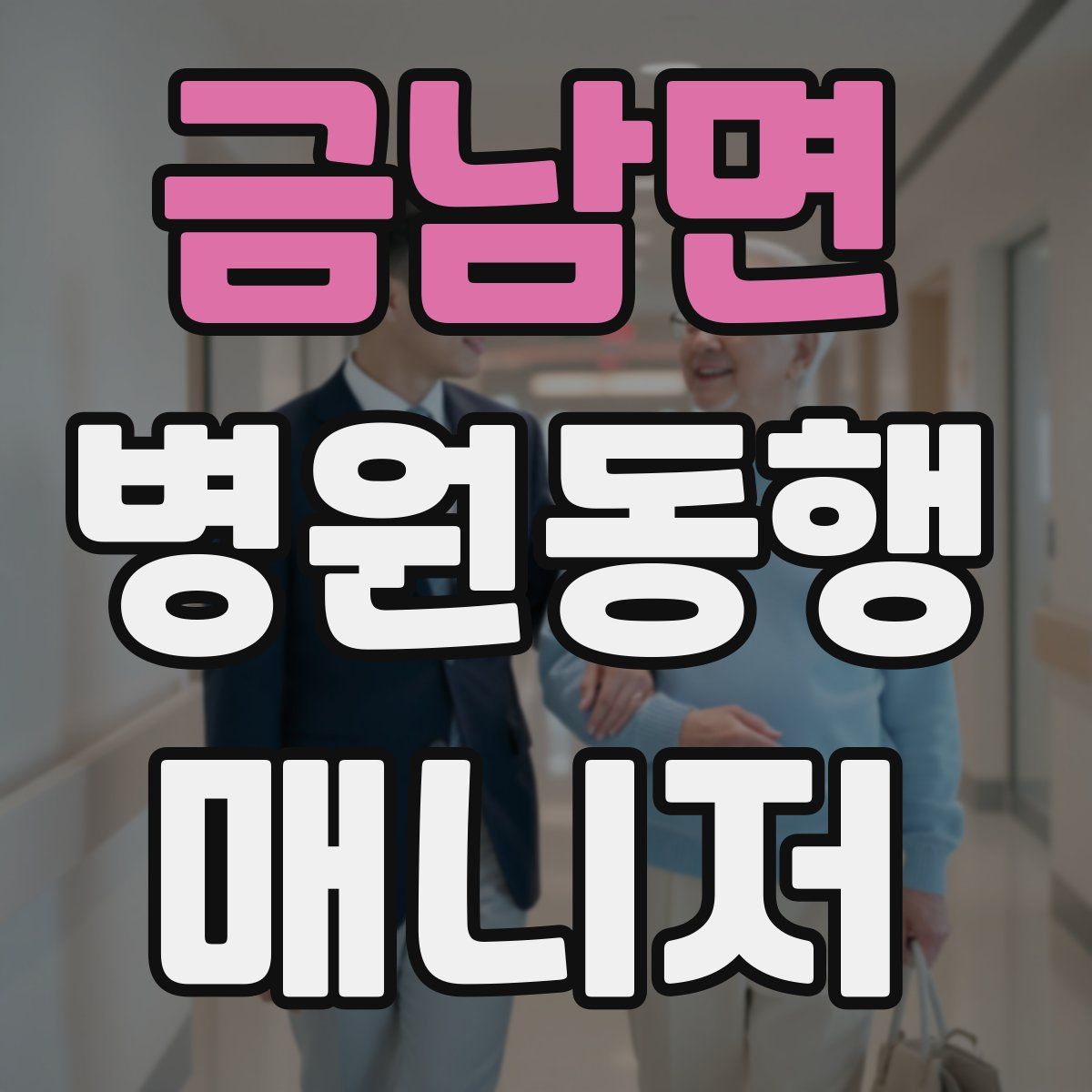 금남면 병원동행매니저 자격증