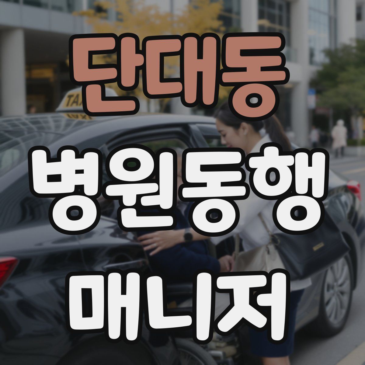 단대동 병원동행매니저 자격증