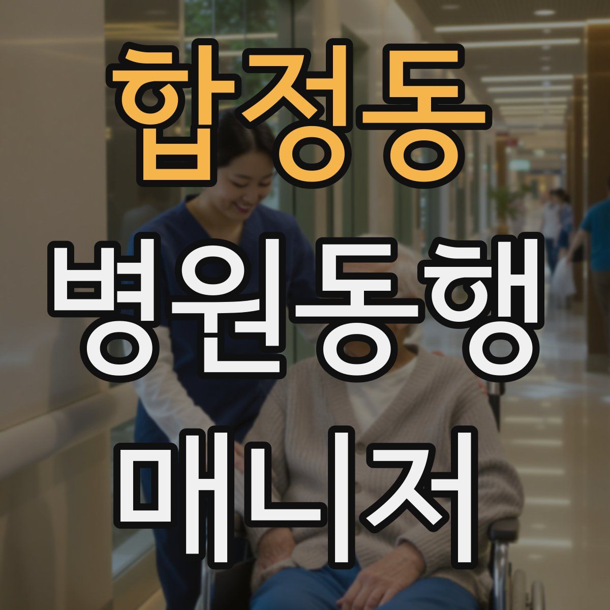 합정동 병원동행매니저 자격증