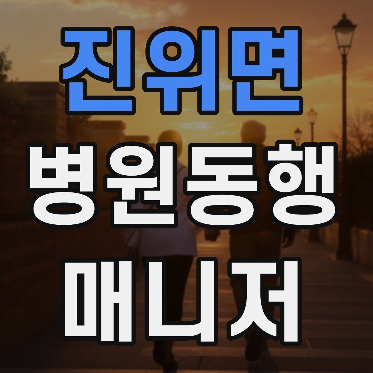 진위면 병원동행매니저 자격증