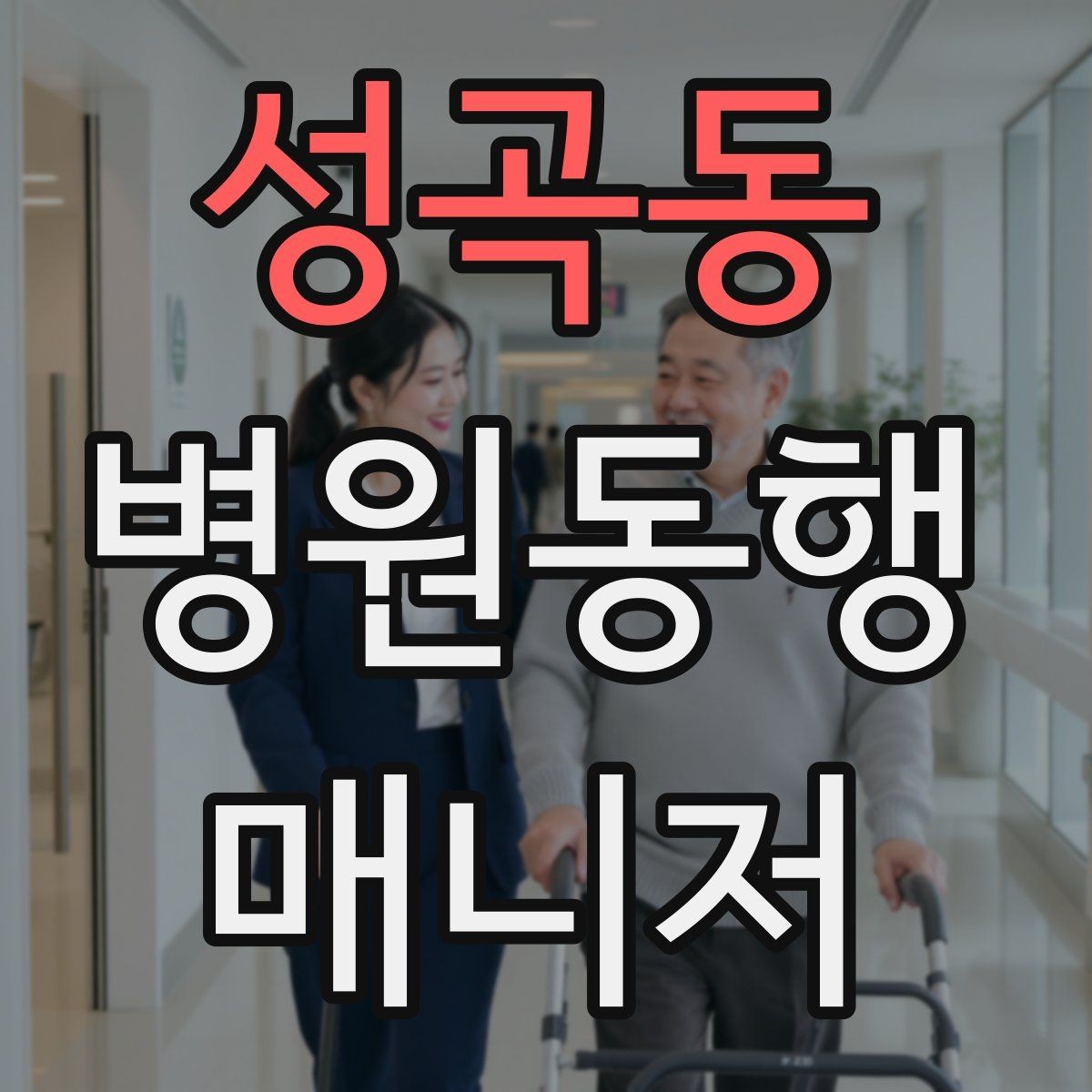성곡동 병원동행매니저 자격증 대중교통 동행 시 준비할 것