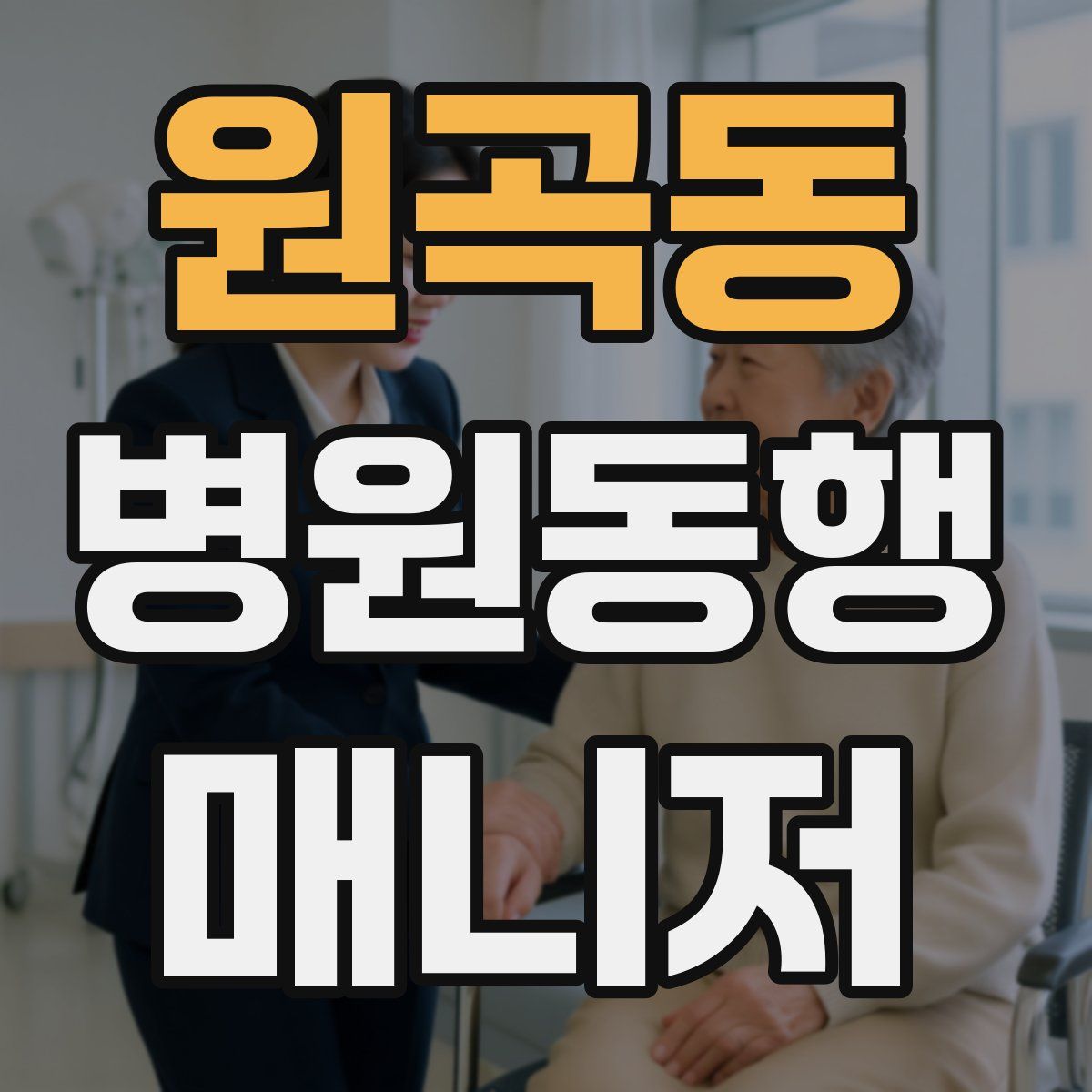 원곡동 병원동행매니저 자격증