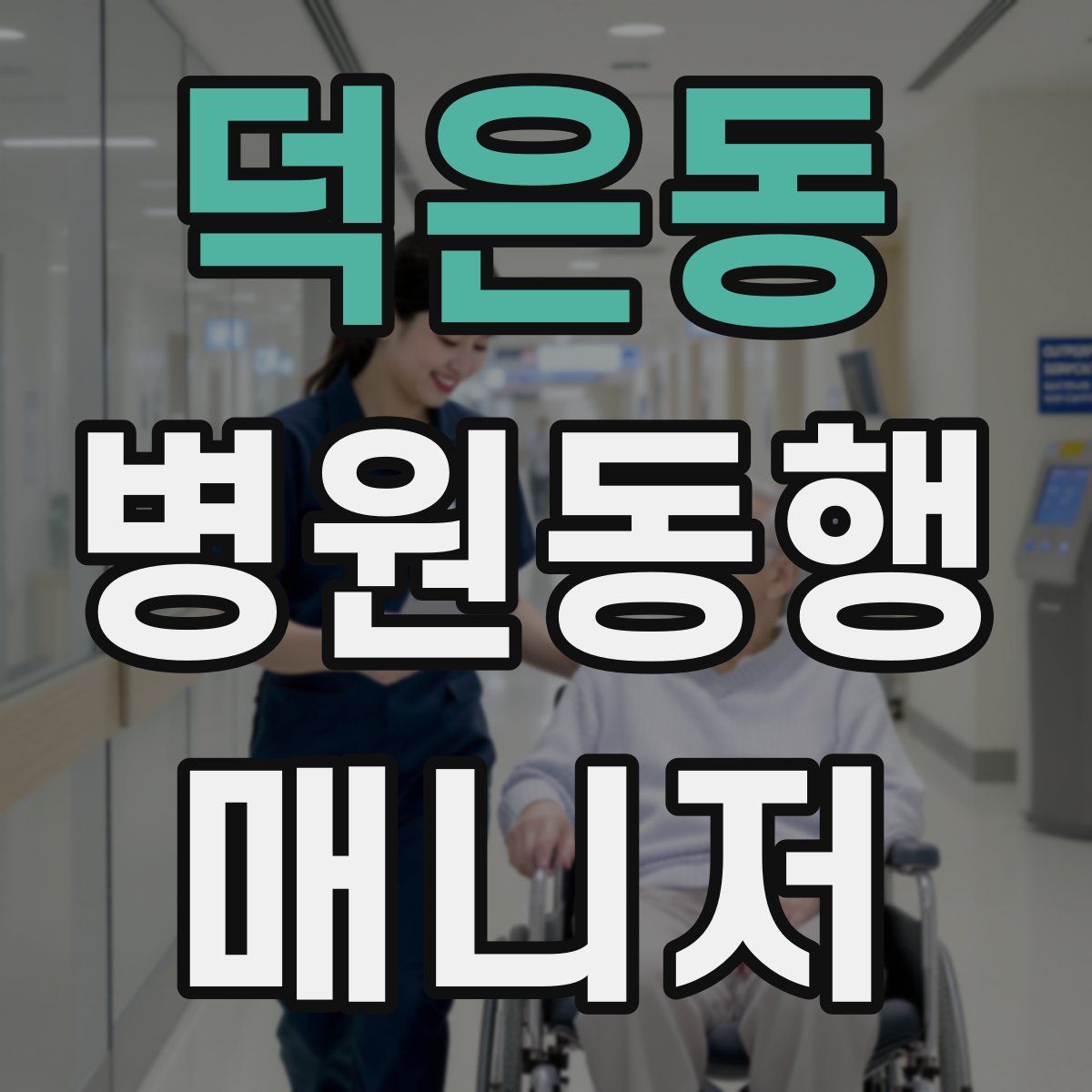 덕은동 병원동행매니저 자격증