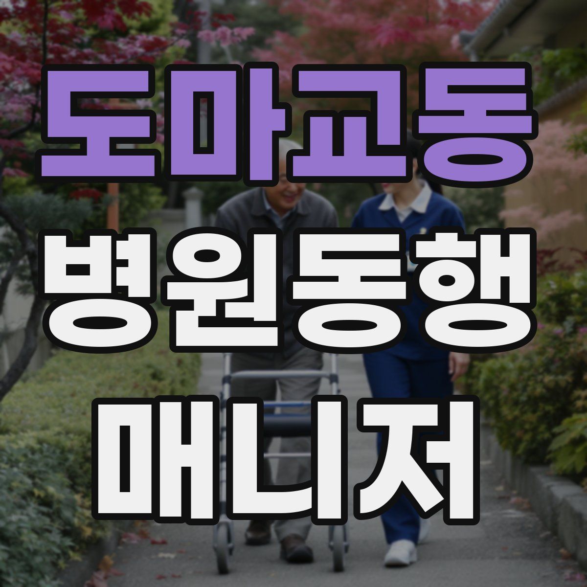 도마교동 병원동행매니저 자격증