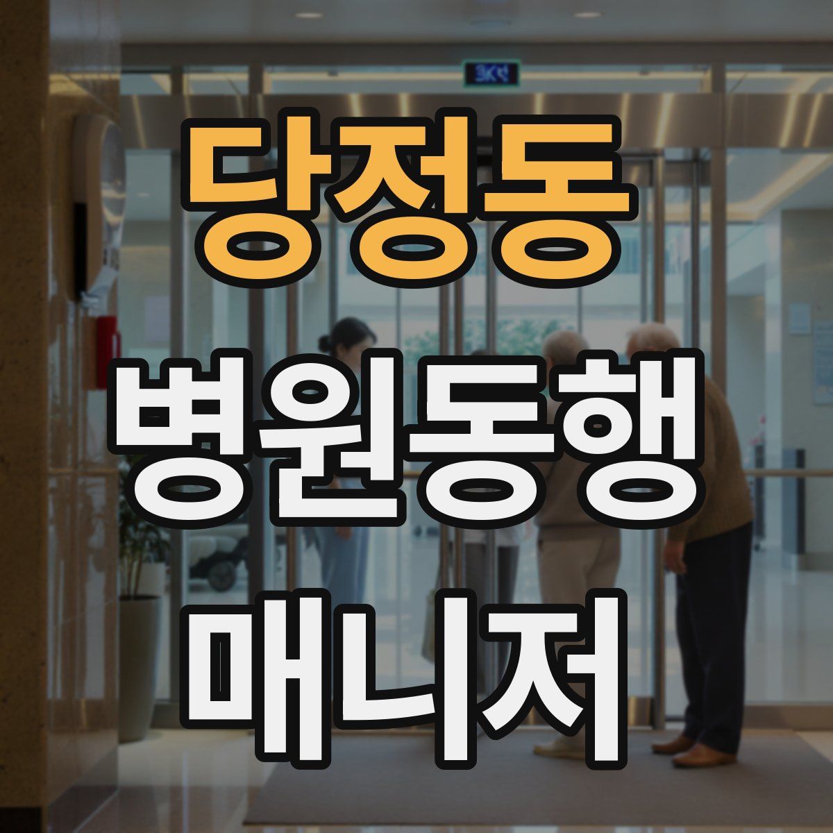 당정동 병원동행매니저 자격증