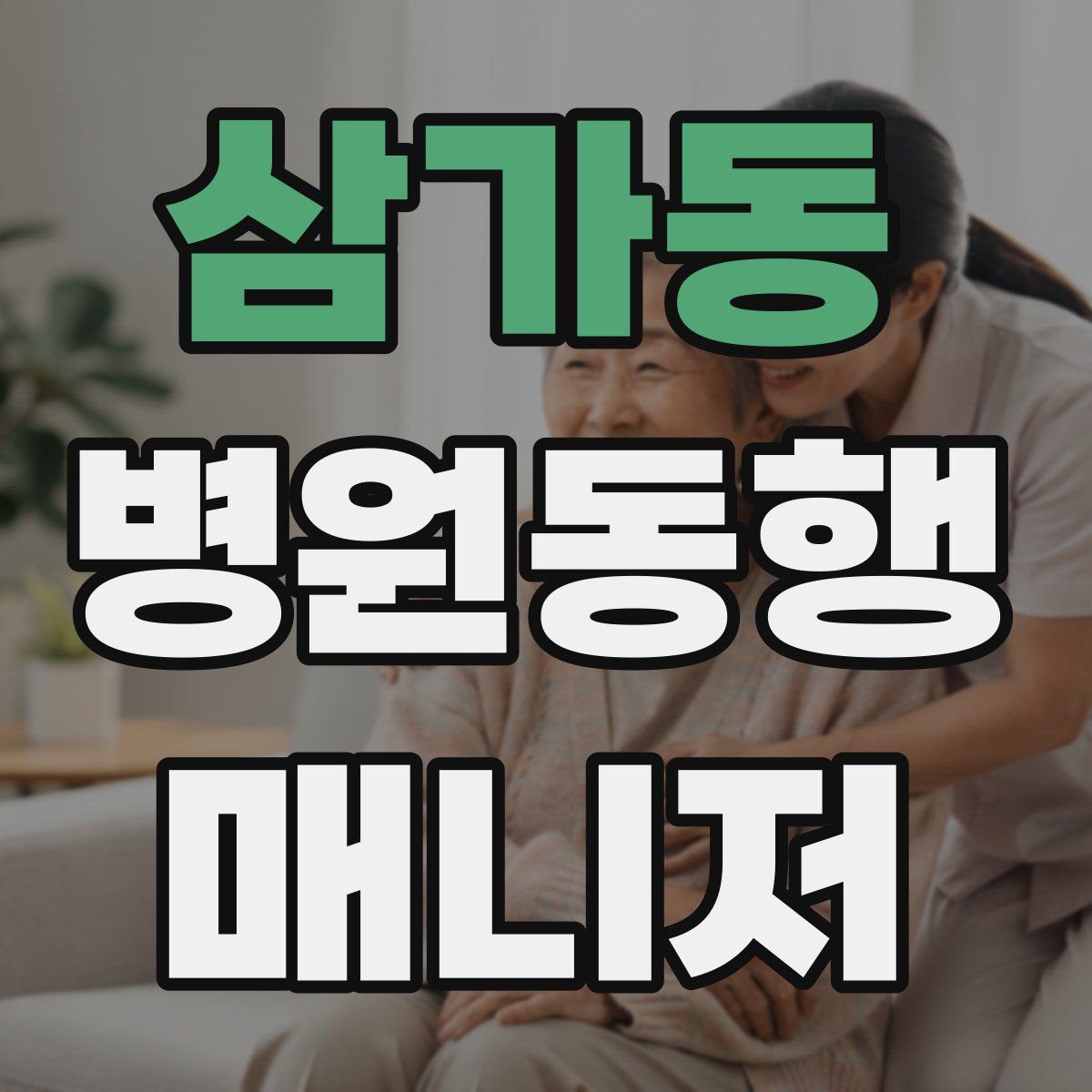 삼가동 병원동행매니저 자격증