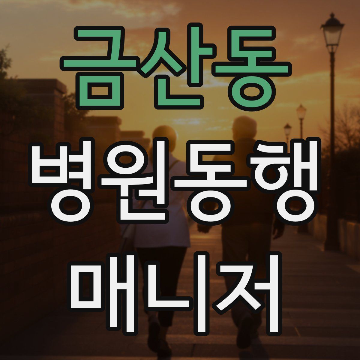 금산동 병원동행매니저 자격증