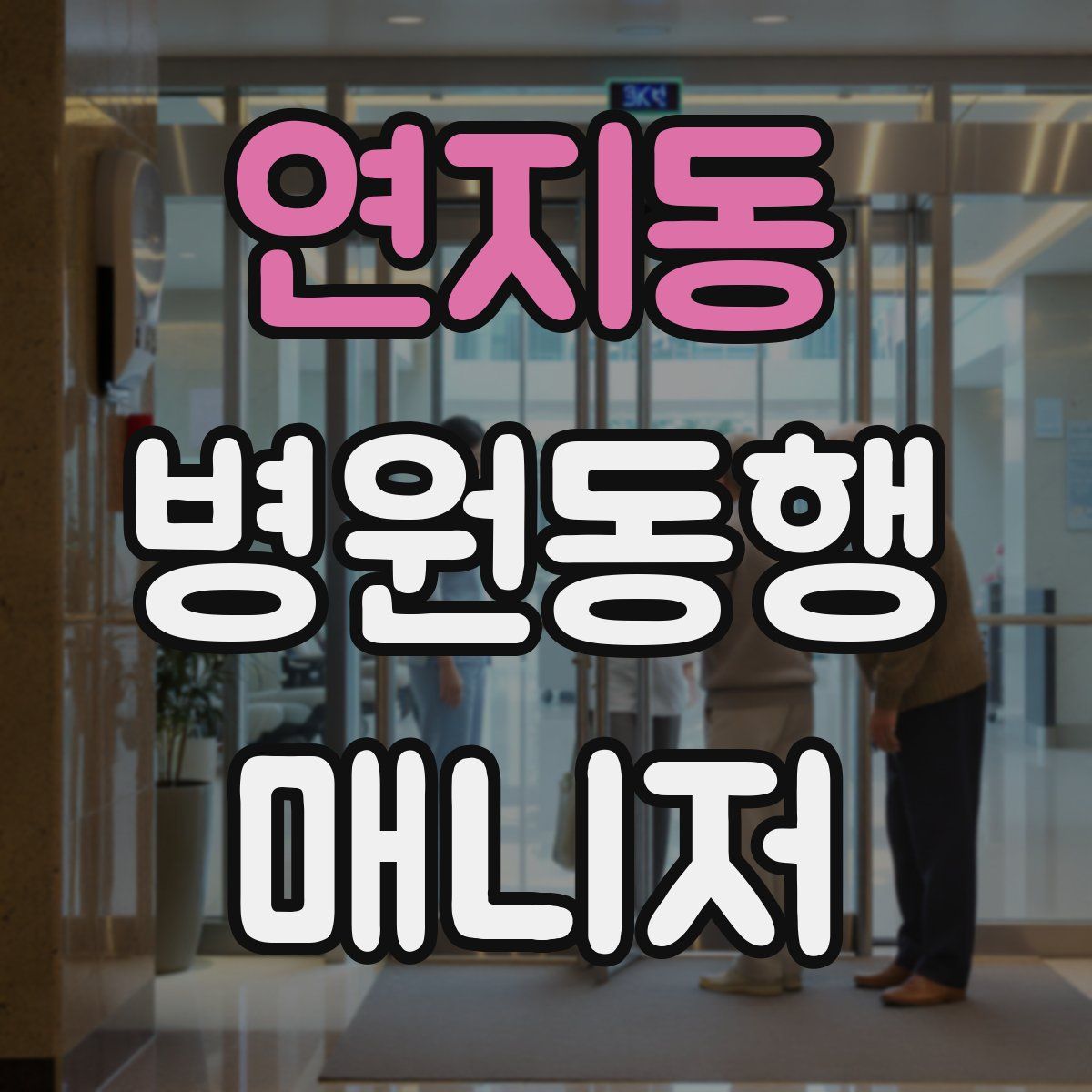 연지동 병원동행매니저 자격증