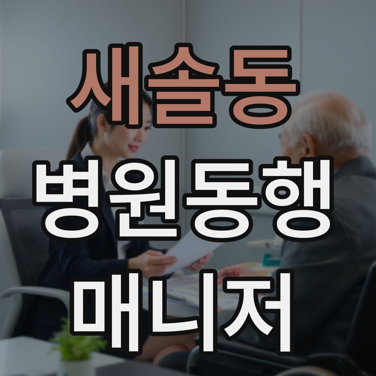 새솔동 병원동행매니저 자격증