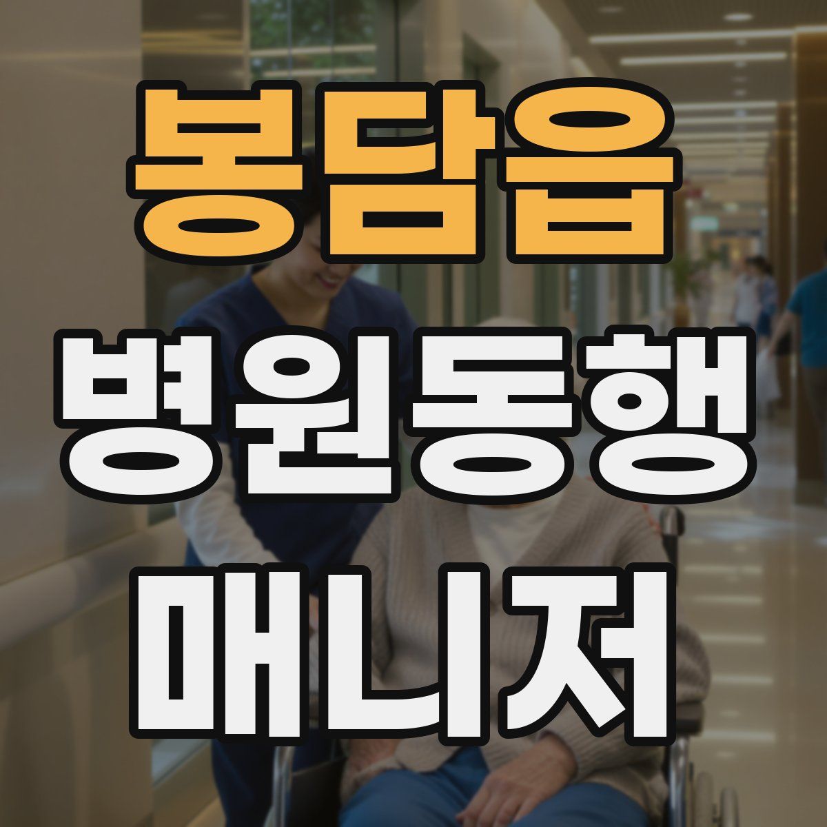 봉담읍 병원동행매니저 자격증
