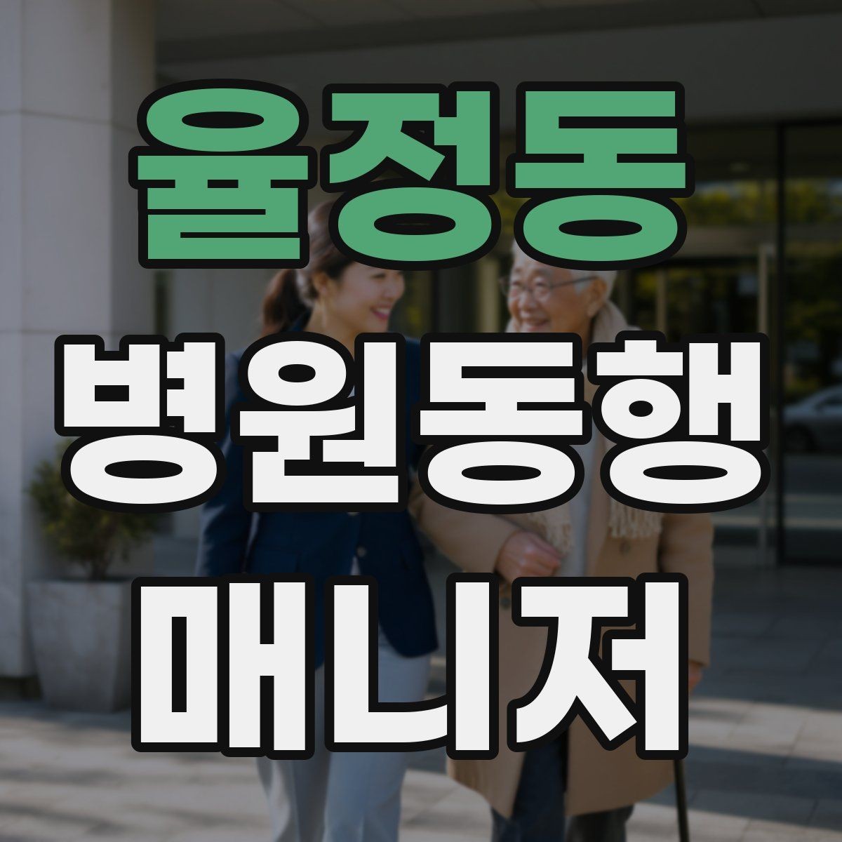 율정동 병원동행매니저 자격증 동행 서비스가 필요한 대표 상황