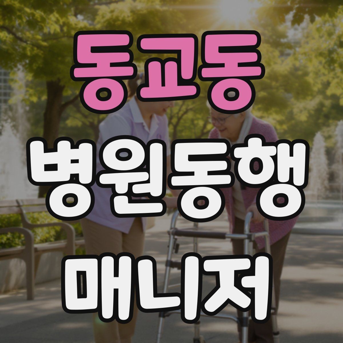 동교동 병원동행매니저 자격증 폭염·한파에 어르신 동행 시 주의