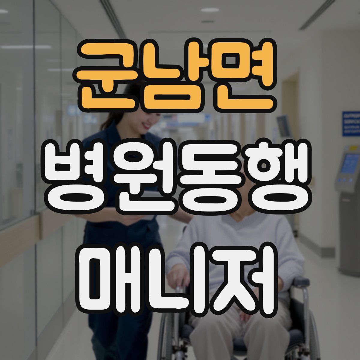 군남면 병원동행매니저 자격증