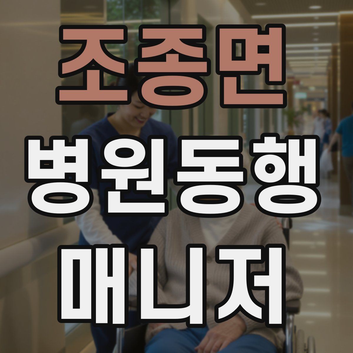 조종면 병원동행매니저 자격증 병원 안내 동선 파악이 중요한 이유