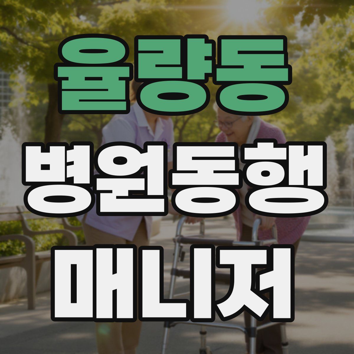 율량동 병원동행매니저 자격증