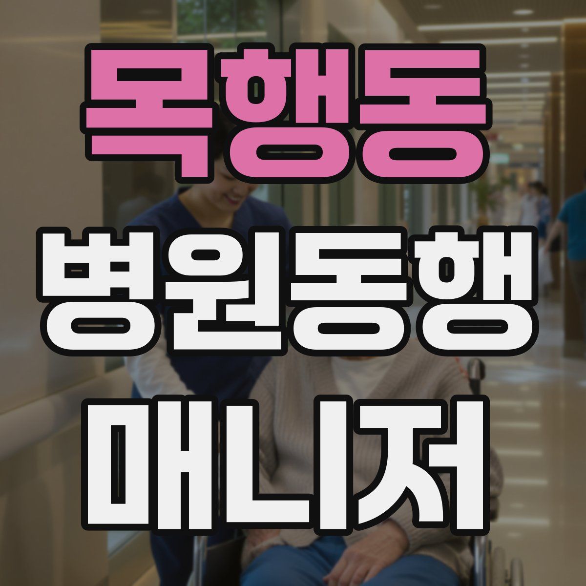 목행동 병원동행매니저 자격증