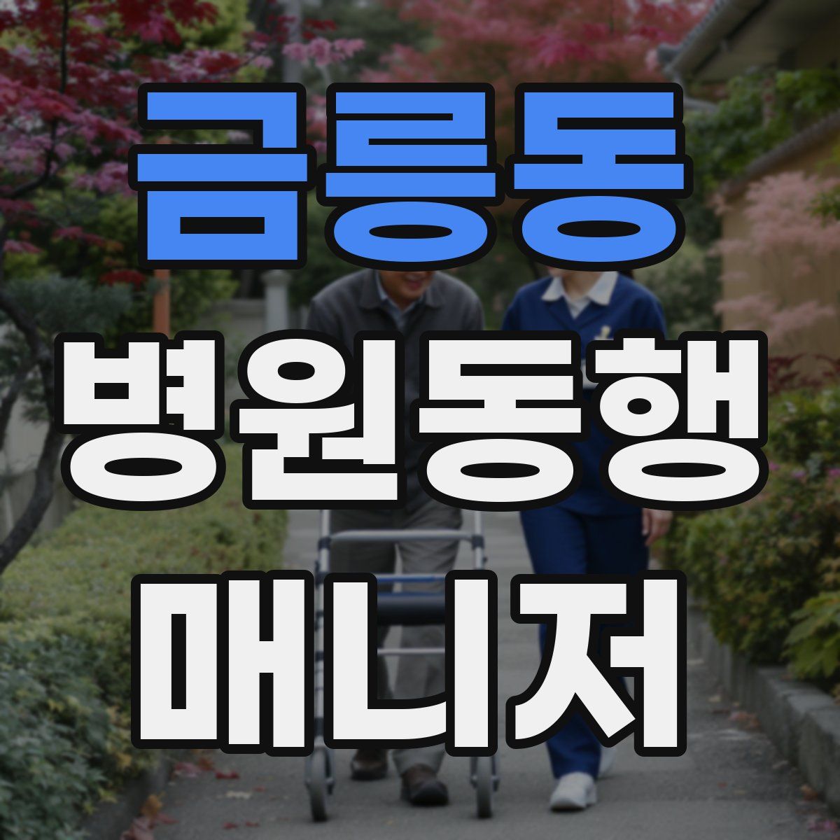 금릉동 병원동행매니저 자격증