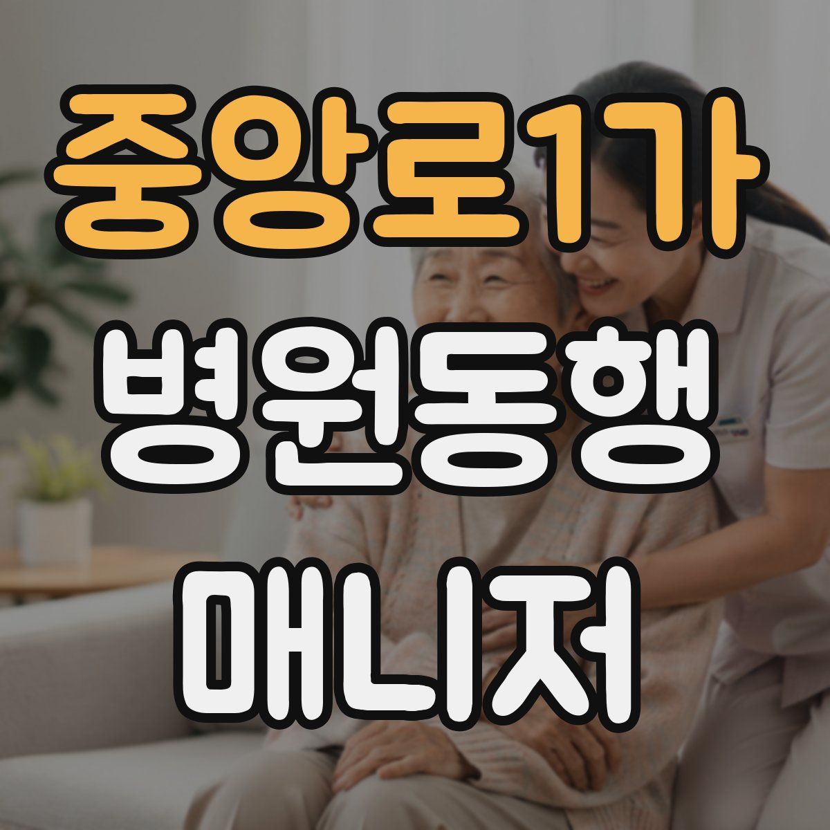 중앙로1가 병원동행매니저 자격증