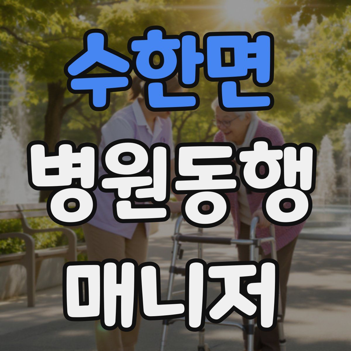 수한면 병원동행매니저 자격증