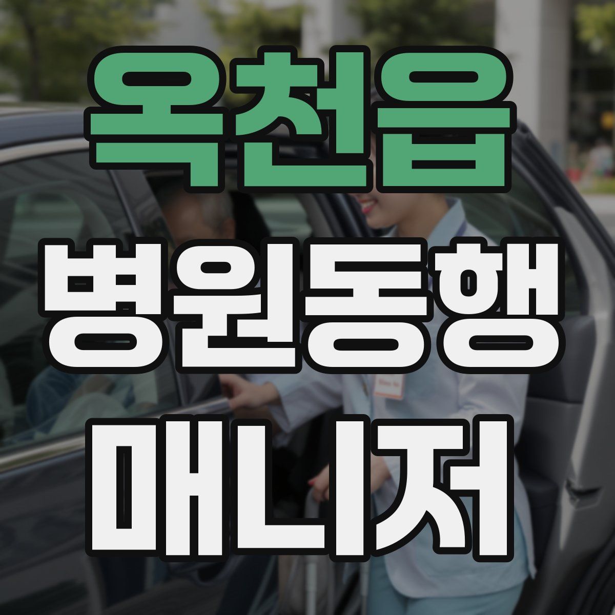 옥천읍 병원동행매니저 자격증