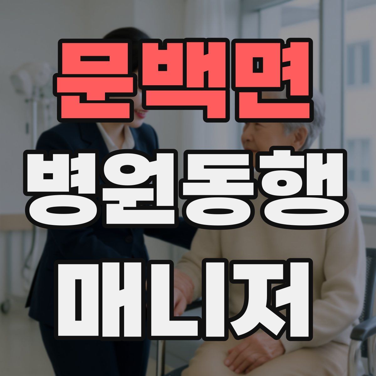 문백면 병원동행매니저 자격증