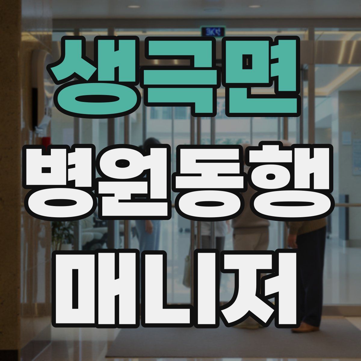 생극면 병원동행매니저 자격증