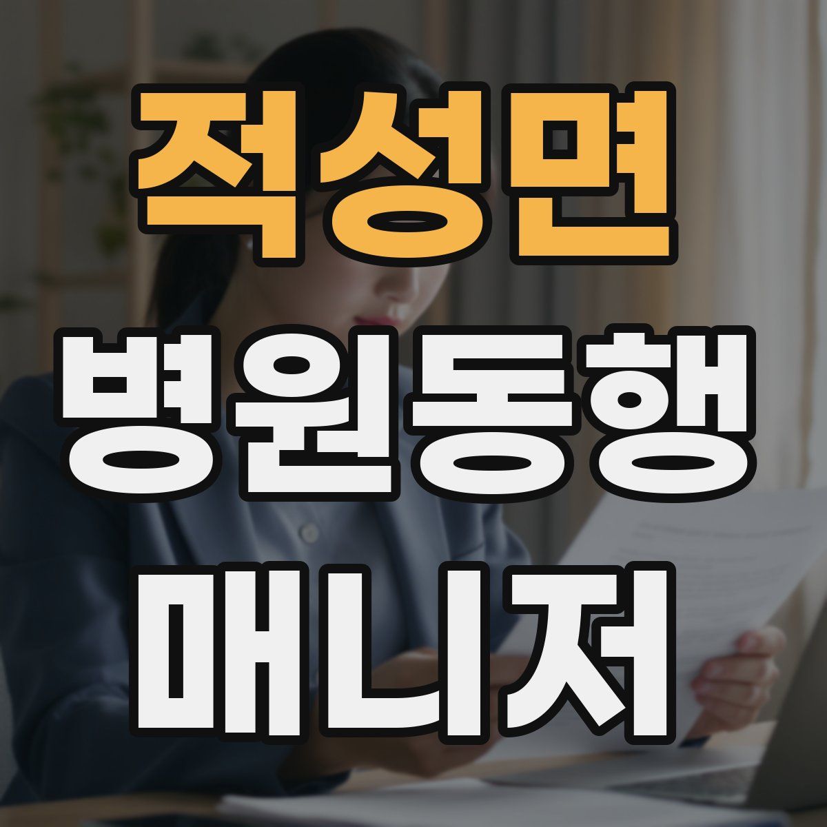 적성면 병원동행매니저 자격증
