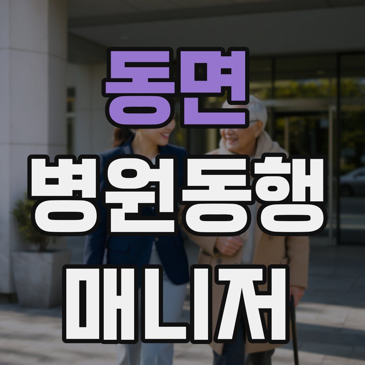 동면 병원동행매니저 자격증