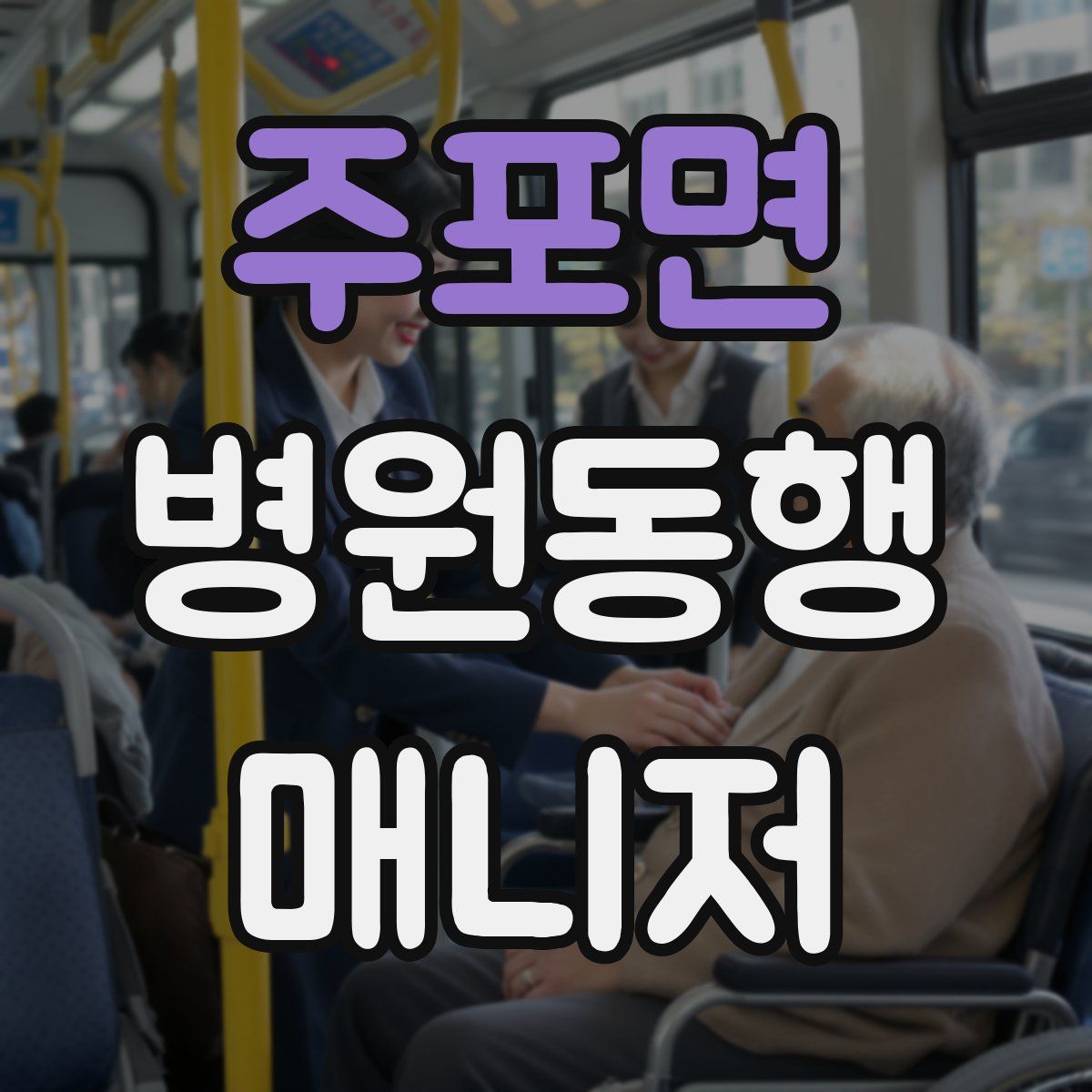 주포면 병원동행매니저 자격증