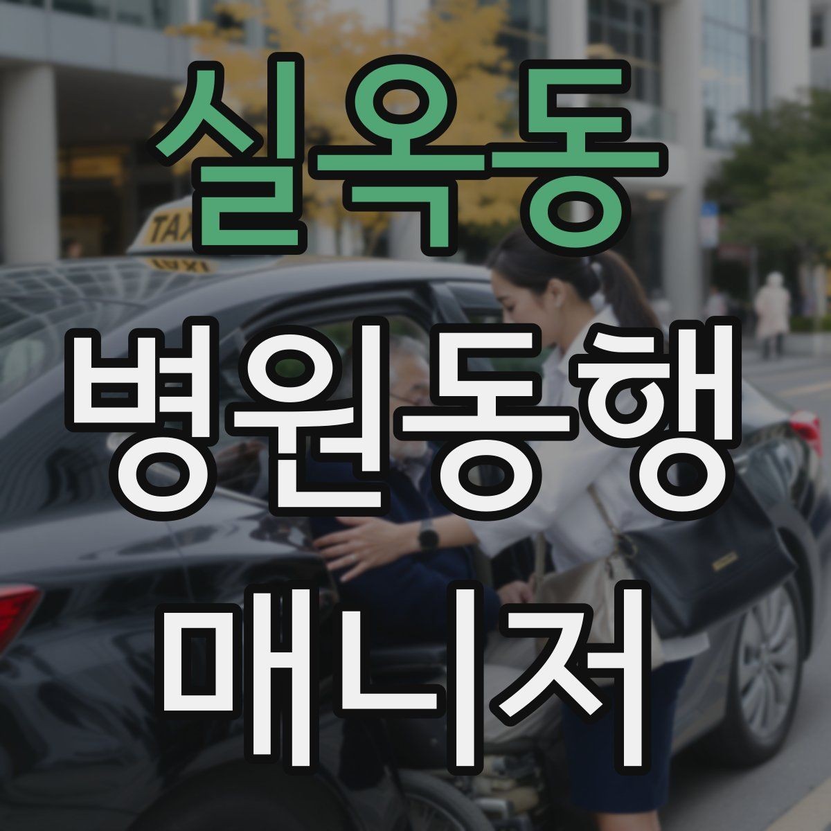 실옥동 병원동행매니저 자격증 대중교통 동행 시 준비할 것