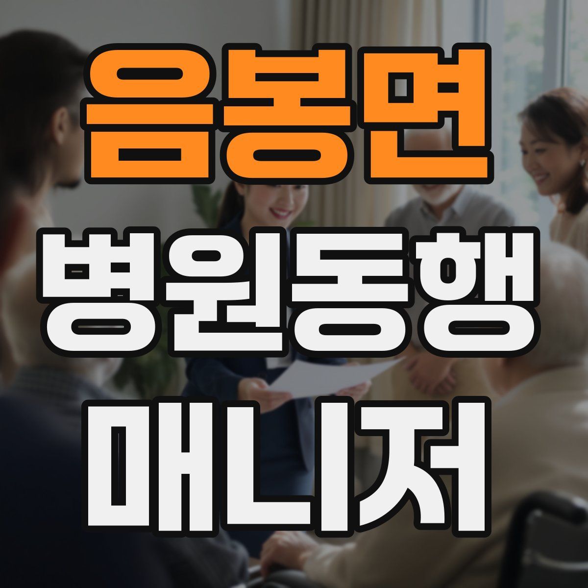 음봉면 병원동행매니저 자격증